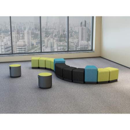 Lorell Contemporary Seating Round Foot Stool (86937)