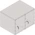 Lorell White Double Cubby Storage Base Adder Unit (42403)