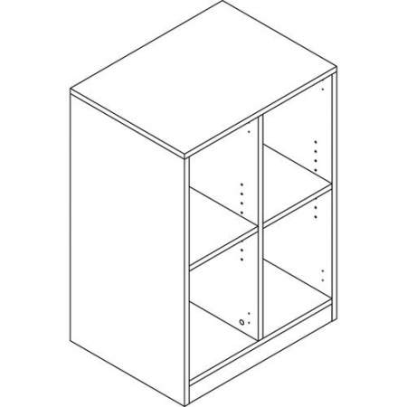 Lorell White Double Cubby/Locker Storage Base (42401)