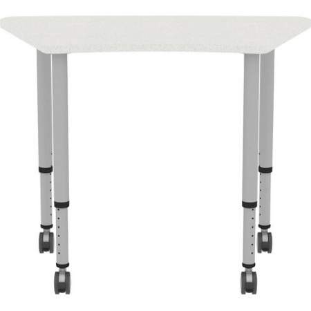 Lorell Height-adjustable Trapezoid Table (69583)