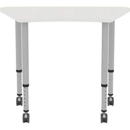 Lorell Height-adjustable Trapezoid Table (69583)