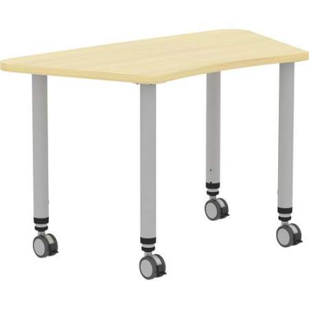 Lorell Height-adjustable Trapezoid Table (69584)