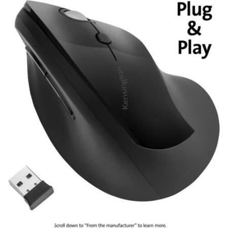 Kensington Pro Fit Ergo Vertical Wireless Mouse (K75501WW)