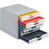 Durable VARICOLOR MIX 10 Drawer Desktop Storage Box, White/Multicolor (763027)
