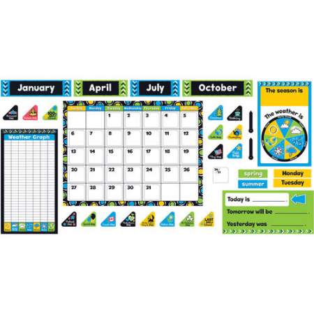 TREND Bold Strokes Calendar Bulletin Board Set (8390)