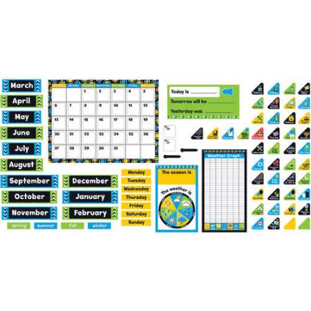 TREND Bold Strokes Calendar Bulletin Board Set (8390)