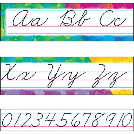TREND Color Splash Cursive Alphabet Board Set (8053)