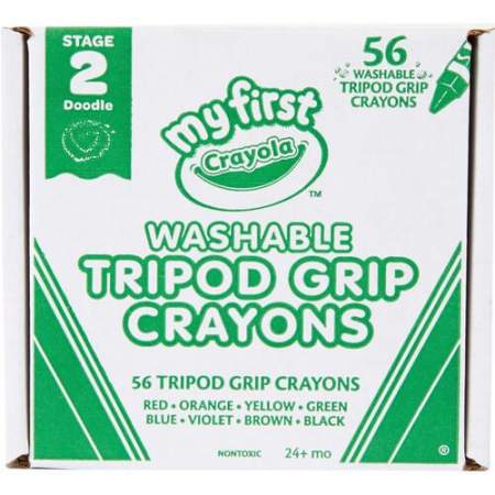 Crayola My First Washable Tripod Grip Crayons (818129)