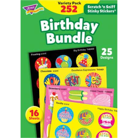 TREND Birthday Scratch 'n Sniff Stinky Stickers (T83918)