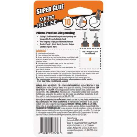 Gorilla Glue Glue Glue Gorilla Glue Glue Micro Precise Super Glue (6770002)