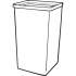 Rubbermaid Commercial Untouchable 50G Square Container (3959GRACT)