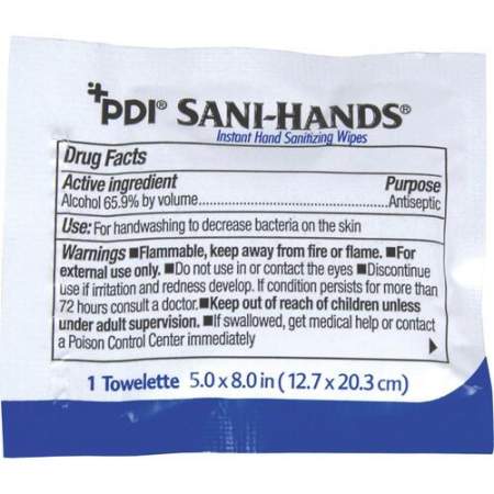 Nice-Pak   Sani-Hands Individual Hand Wipes Packets (PSDP077600CT)