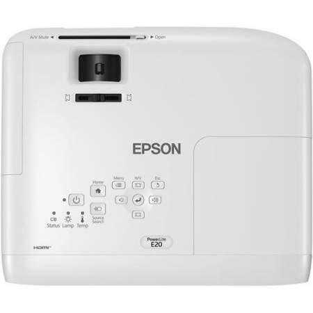 Epson PowerLite E20 LCD Projector - 4:3 - White (V11H981020)