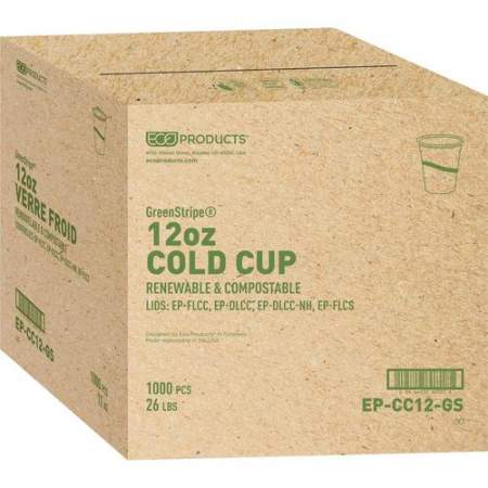 Eco-Products GreenStripe Cold Cups (EPCC12GSAPK)