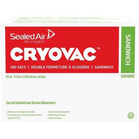 CRYOVAC Resealable Sandwich Bags (100946910)