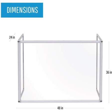 Bi-silque Desktop Divider Glass Barrier (GL08219101)