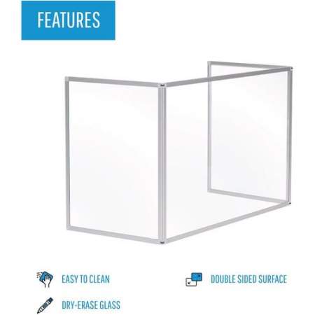 Bi-silque Desktop Divider Glass Barrier (GL07219101)