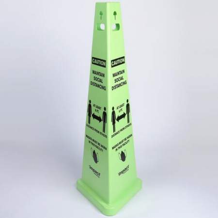 TriVu Social Distancing 3 Sided Safety Cone (9140SMKIT)