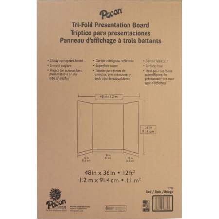 Pacon 140 lb. Watercolor Single Wall Presentation Board (P3770)