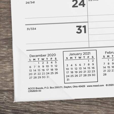 Mead Compact Monthly Desk Pad Calendar (CRM90900)