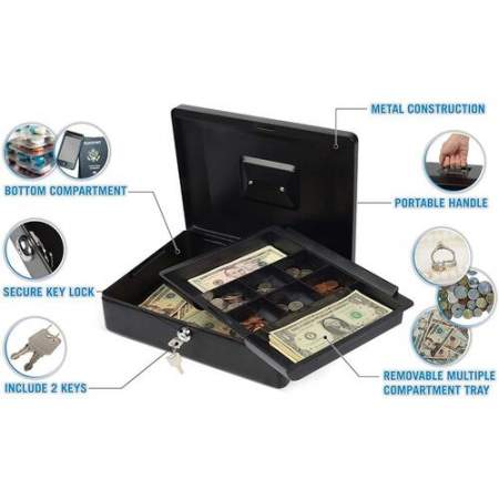 CARL Bill Tray Steel Security Cash Box (82012)