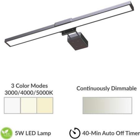 Lorell 15.75" LED Monitor Lamp (03148)
