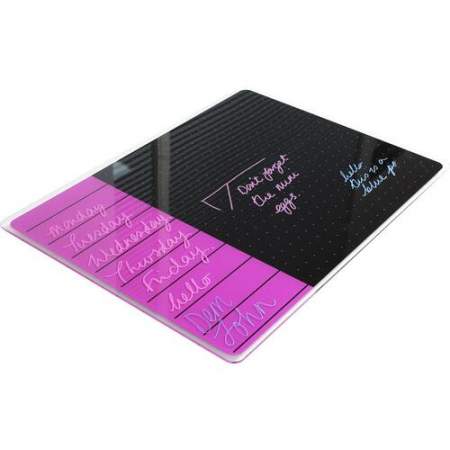 Floortex Viztex Dry-erase Magnetic Glass Whiteboard - Soft Violet (FCVGM1723VP)