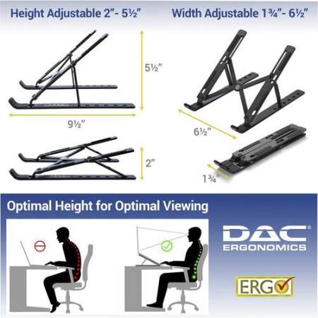 DAC Portable and Adjustable Laptop/Tablet Stand (21684)