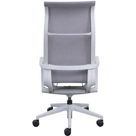 Lorell Executive Gray Mesh High-back Chair (40208)