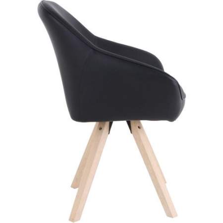 Lorell Natural Wood Legs Modern Guest Chair (68564)