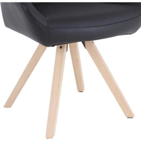 Lorell Natural Wood Legs Modern Guest Chair (68564)