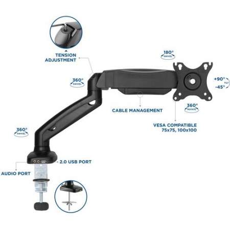 Lorell Mounting Arm for Monitor - Black (99800)