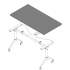 Lorell Width-Adjustable Training Table Top (62558)
