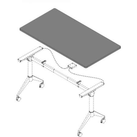 Lorell Width-Adjustable Training Table Top (62557)