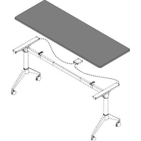 Lorell Width-Adjustable Training Table Top (62597)