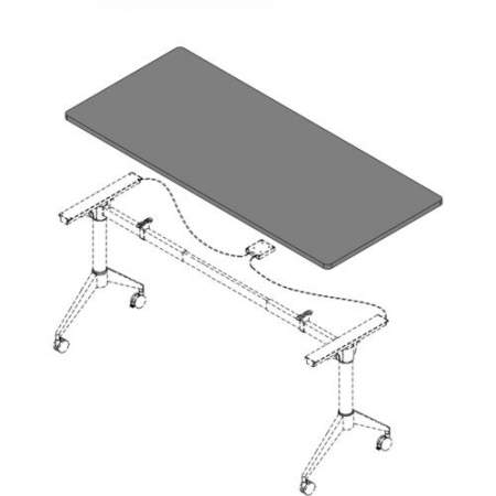 Lorell Width-Adjustable Training Table Top (62559)