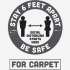 Tabbies BeSafe STAY 6 FEET APART Floor Decals (29201)