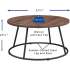 Lorell Round Coffee Table (16259)