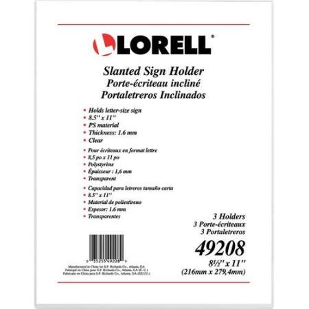 Lorell L-base Slanted Sign Holder Stand (49208)