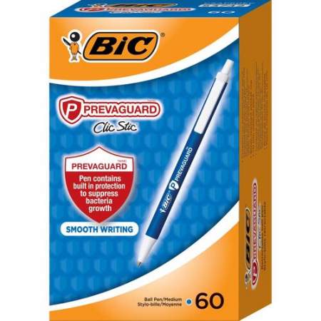 BIC PrevaGuard Clic Stic Antimicrobial Pens (CSAP60ECBE)