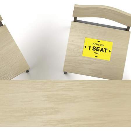 Avery Surface Safe PLEASE KEEP 1 SEAT APART Decals (83073)