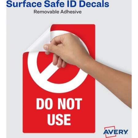 Avery Surface Safe DO NOT USE Table & Chair Decals (83078)