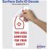 Avery Surface Safe THIS AREA SANITIZED Decals (83080)
