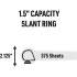 Avery Magnetic Hanging Binder Rings, 3 Ring Binder, 1.5" Slant Rings, Holds 375 Sheets (77715)