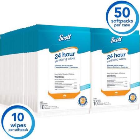 Scott 24 Hour Sanitizing Wipes (41526)