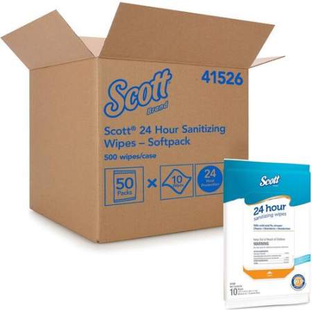 Scott 24 Hour Sanitizing Wipes (41526)