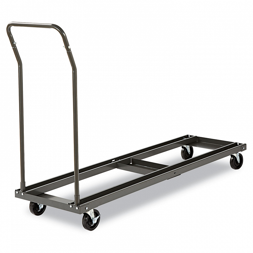 Chair/Table Cart, Metal, 600 lb Capacity, 20.86" x 50.78" to 72.04" x 43.3", Black (FTCART)