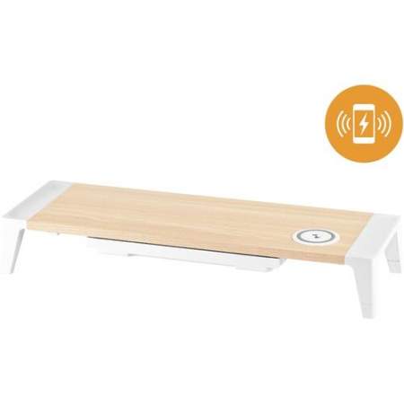 Bostitch Wireless Charging Wooden Monitor Stand (STND2408WH)