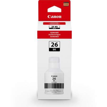 Canon GI-26 Pigment Color Ink Bottle (GI26bk)