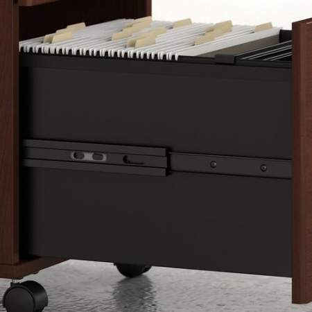 Bush Studio C 72w X 30d L Shaped Desk With Hutch, Mobile File Cabinet and 42w Return (STC006CSSU)